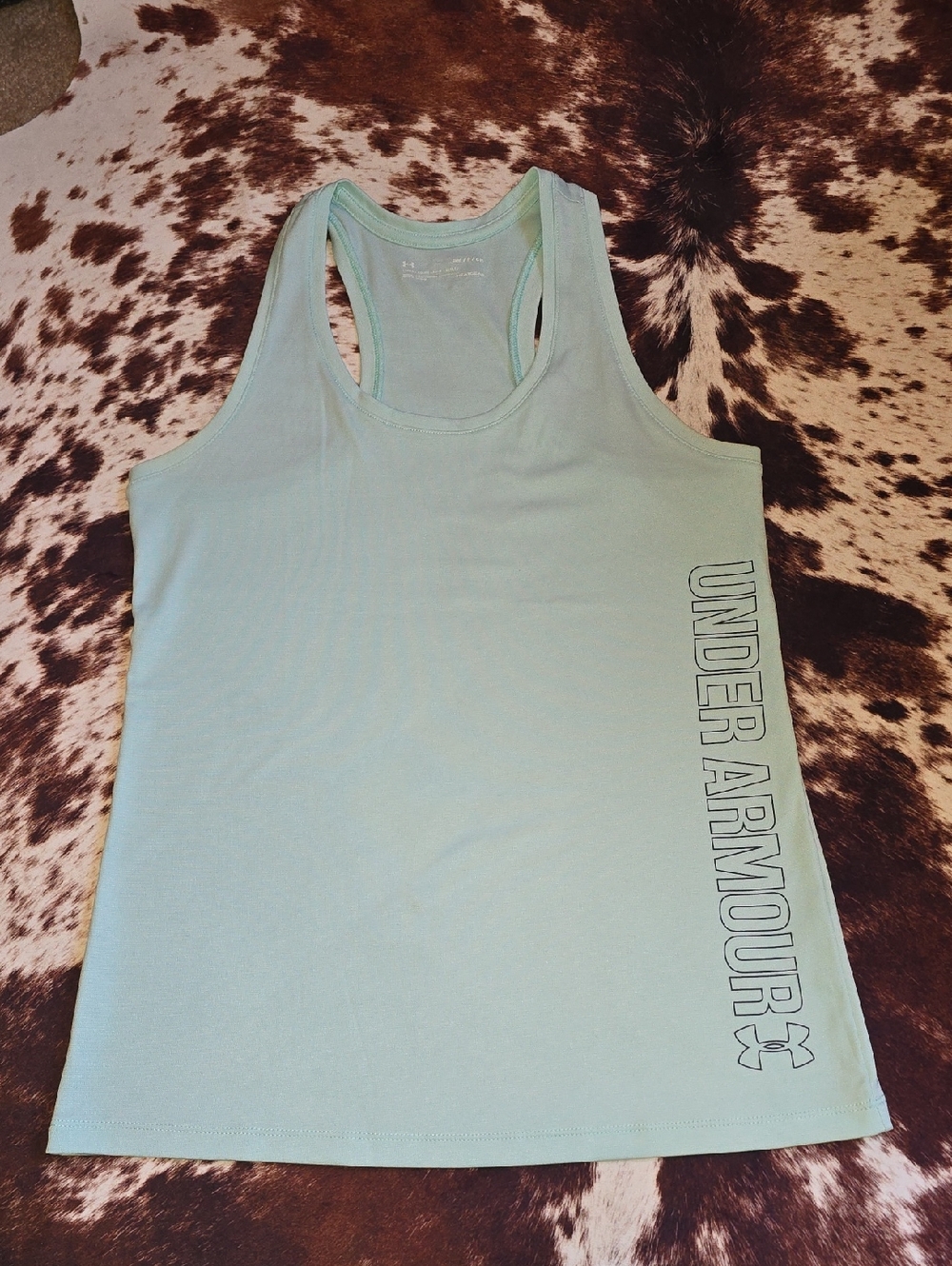 Under Armour Women’s Mint Green Racerback Tank with Side Logo